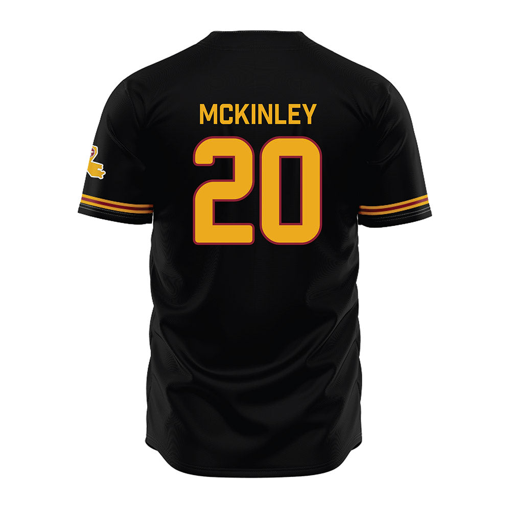 ULM - NCAA Baseball : Brendan Mckinley - Black Jersey-1