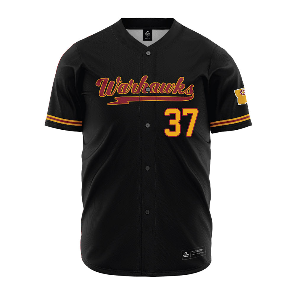 ULM - NCAA Baseball : Tyler Roark - Black Jersey-0
