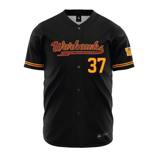 ULM - NCAA Baseball : Tyler Roark - Black Jersey-0