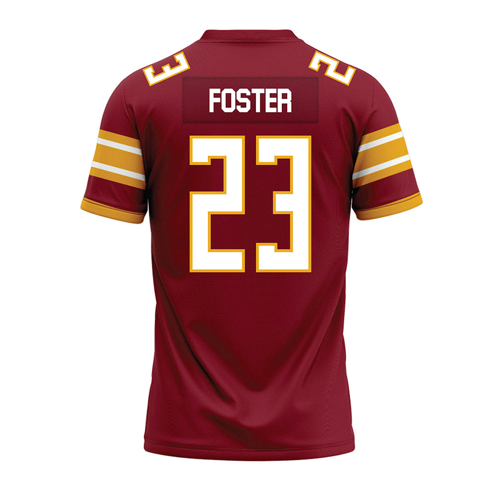 ULM - NCAA Football : Jalen Foster - Maroon Premium Football Jersey-1