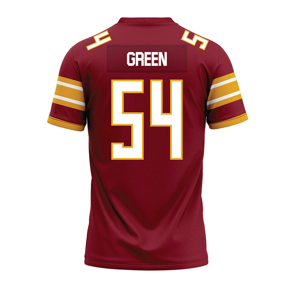 ULM - NCAA Football : Nate Green - Maroon Premium Football Jersey-1