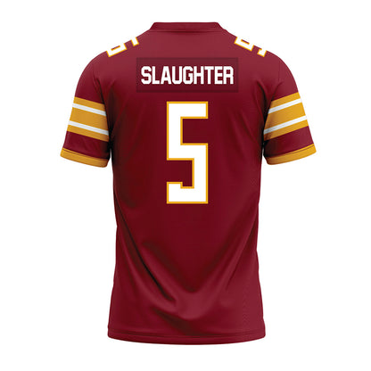 ULM - NCAA Football : Jameria Slaughter - Maroon Premium Football Jersey-1