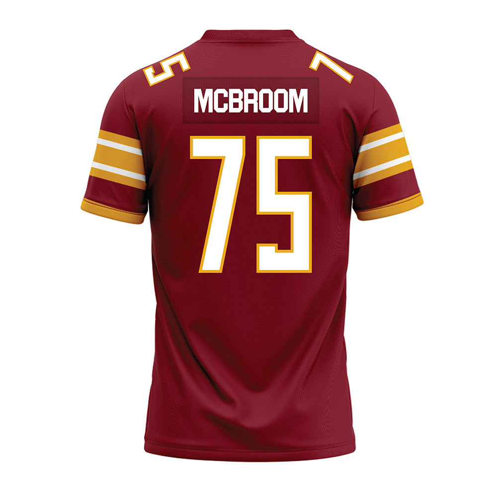 ULM - NCAA Football : Que McBroom - Maroon Premium Football Jersey-1
