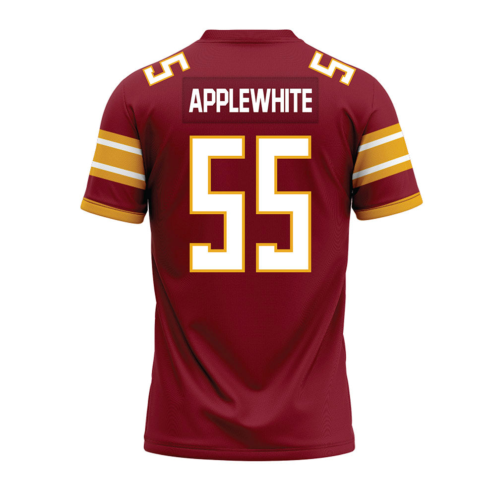 ULM - NCAA Football : David Applewhite - Maroon Premium Football Jersey-1