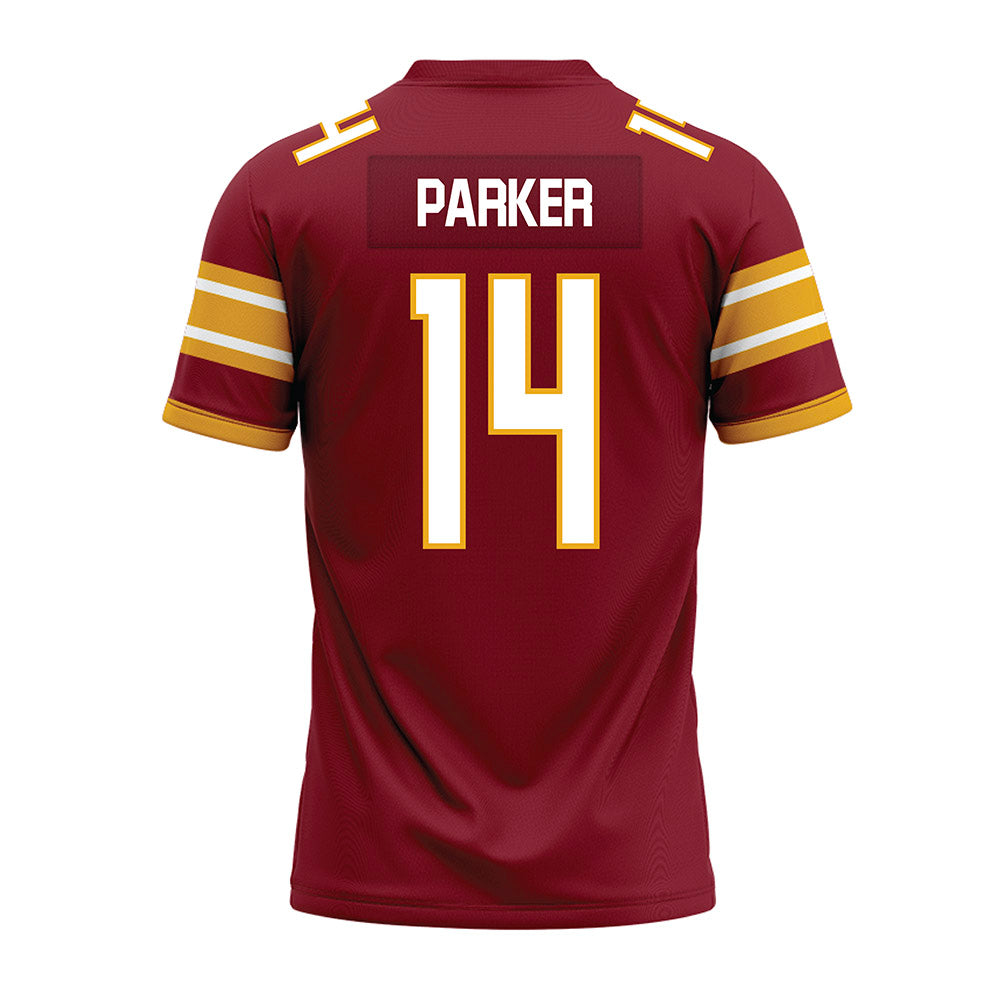 ULM - NCAA Football : Jackson Parker - Maroon Premium Football Jersey-1