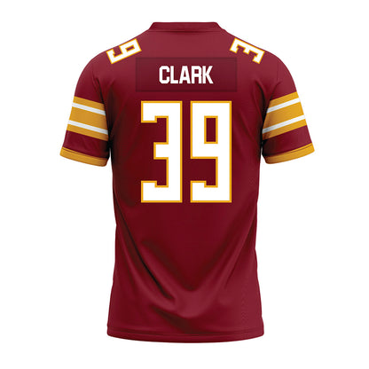 ULM - NCAA Football : Fred Clark - Maroon Premium Football Jersey-1