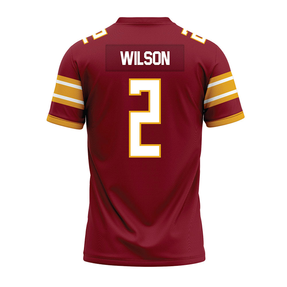 ULM - NCAA Football : Korian Wilson - Maroon Premium Football Jersey-1