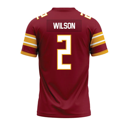 ULM - NCAA Football : Korian Wilson - Maroon Premium Football Jersey-1