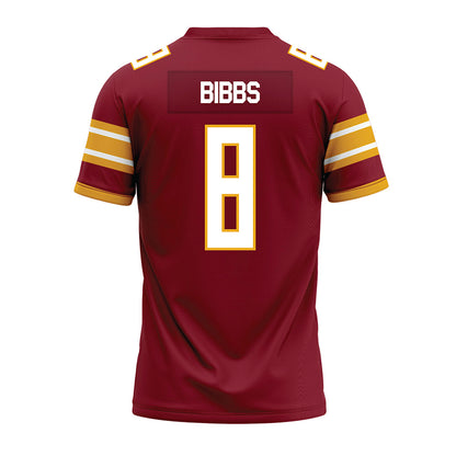 ULM - NCAA Football : Jonathan Bibbs - Maroon Premium Football Jersey-1