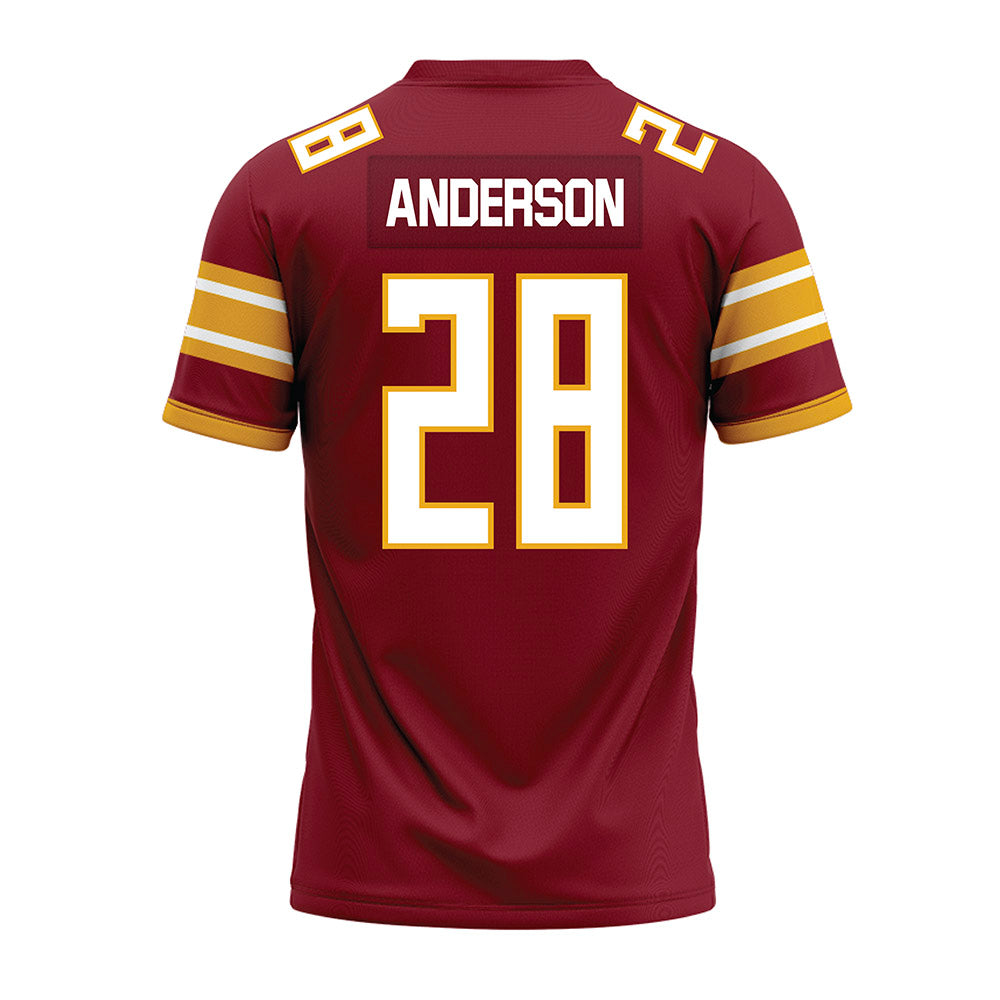 ULM - NCAA Football : Davin Anderson - Maroon Premium Football Jersey-1
