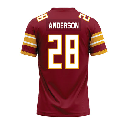 ULM - NCAA Football : Davin Anderson - Maroon Premium Football Jersey-1