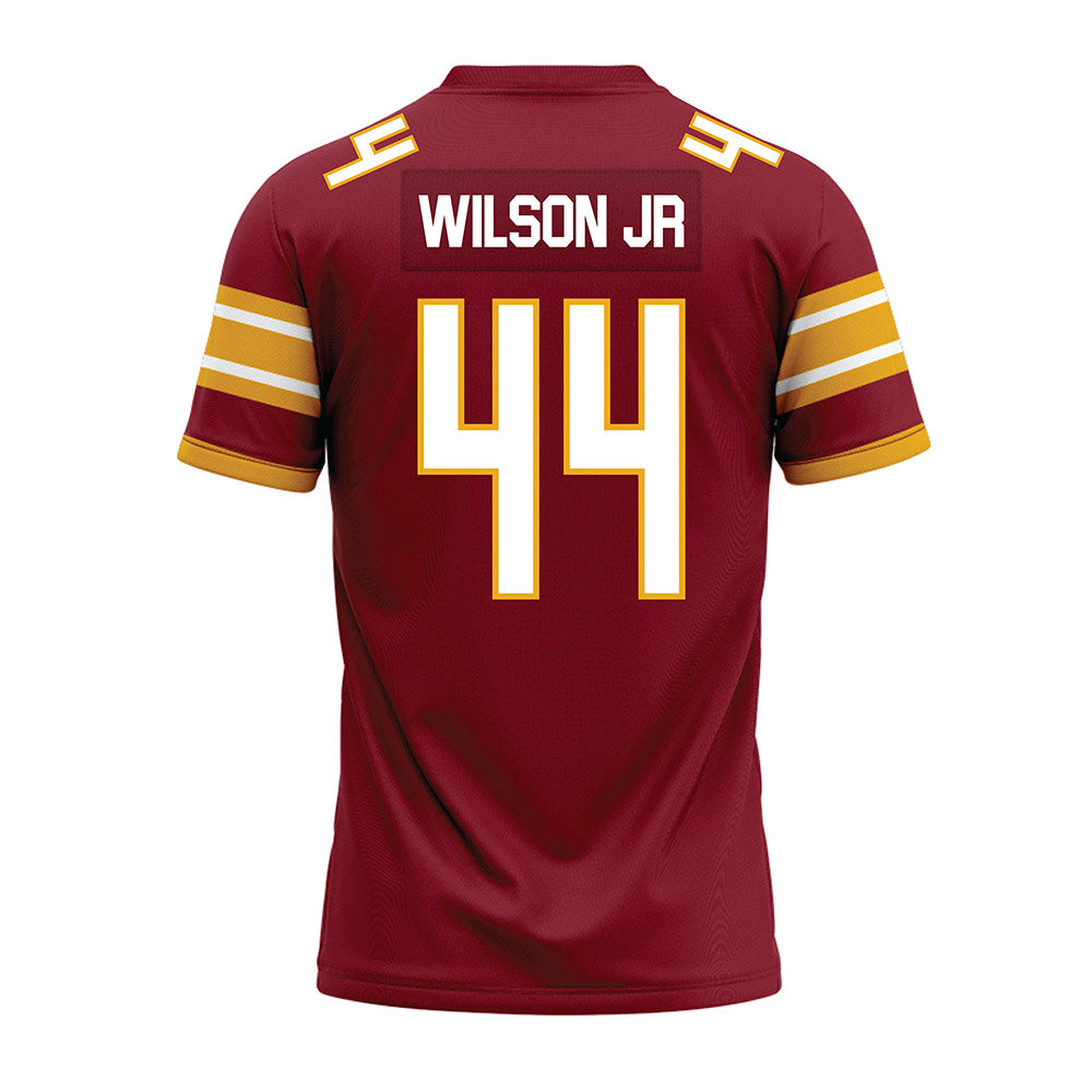 ULM - NCAA Football : CJ Wilson Jr - Maroon Premium Football Jersey-1