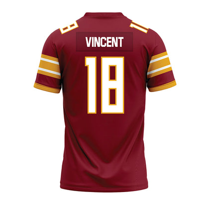 ULM - NCAA Football : Bret Vincent - Maroon Premium Football Jersey-1