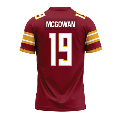 ULM - NCAA Football : LeKell McGowan - Maroon Premium Football Jersey-1