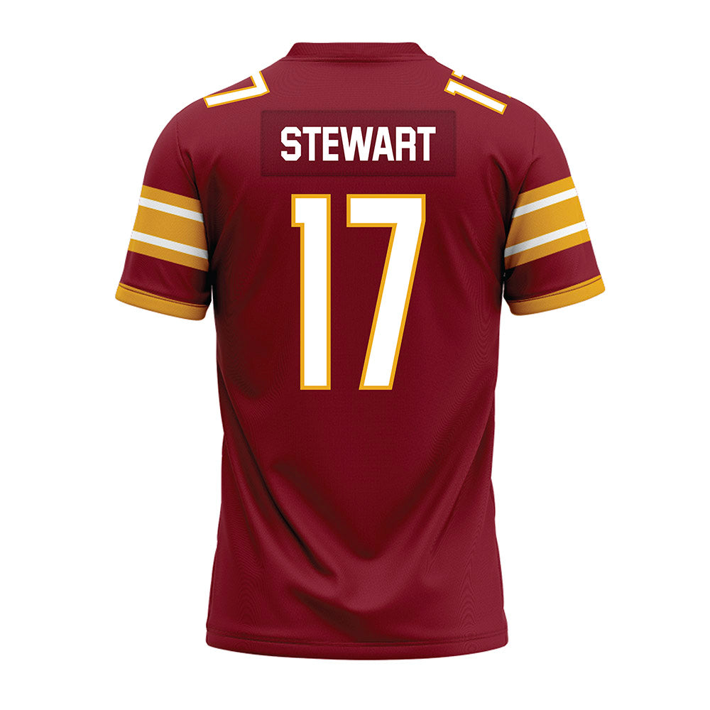 ULM - NCAA Football : JD Stewart - Maroon Premium Football Jersey-1