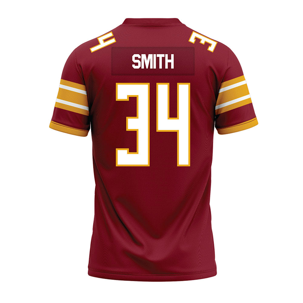 ULM - NCAA Football : Ozarrio Smith - Maroon Premium Football Jersey-1