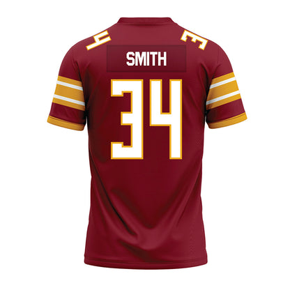 ULM - NCAA Football : Ozarrio Smith - Maroon Premium Football Jersey-1