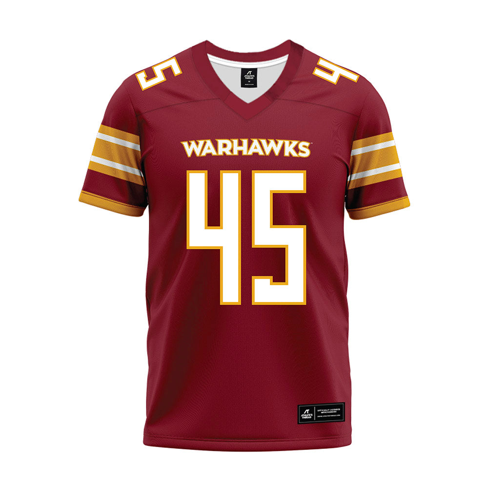 ULM - NCAA Football : Lakendra Webster - Maroon Premium Football Jersey-0
