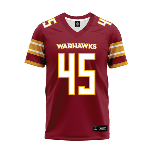 ULM - NCAA Football : Lakendra Webster - Maroon Premium Football Jersey-0