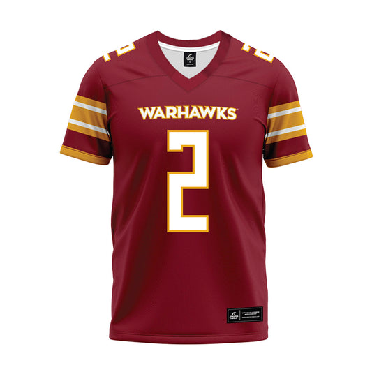 ULM - NCAA Football : Korian Wilson - Maroon Premium Football Jersey-0