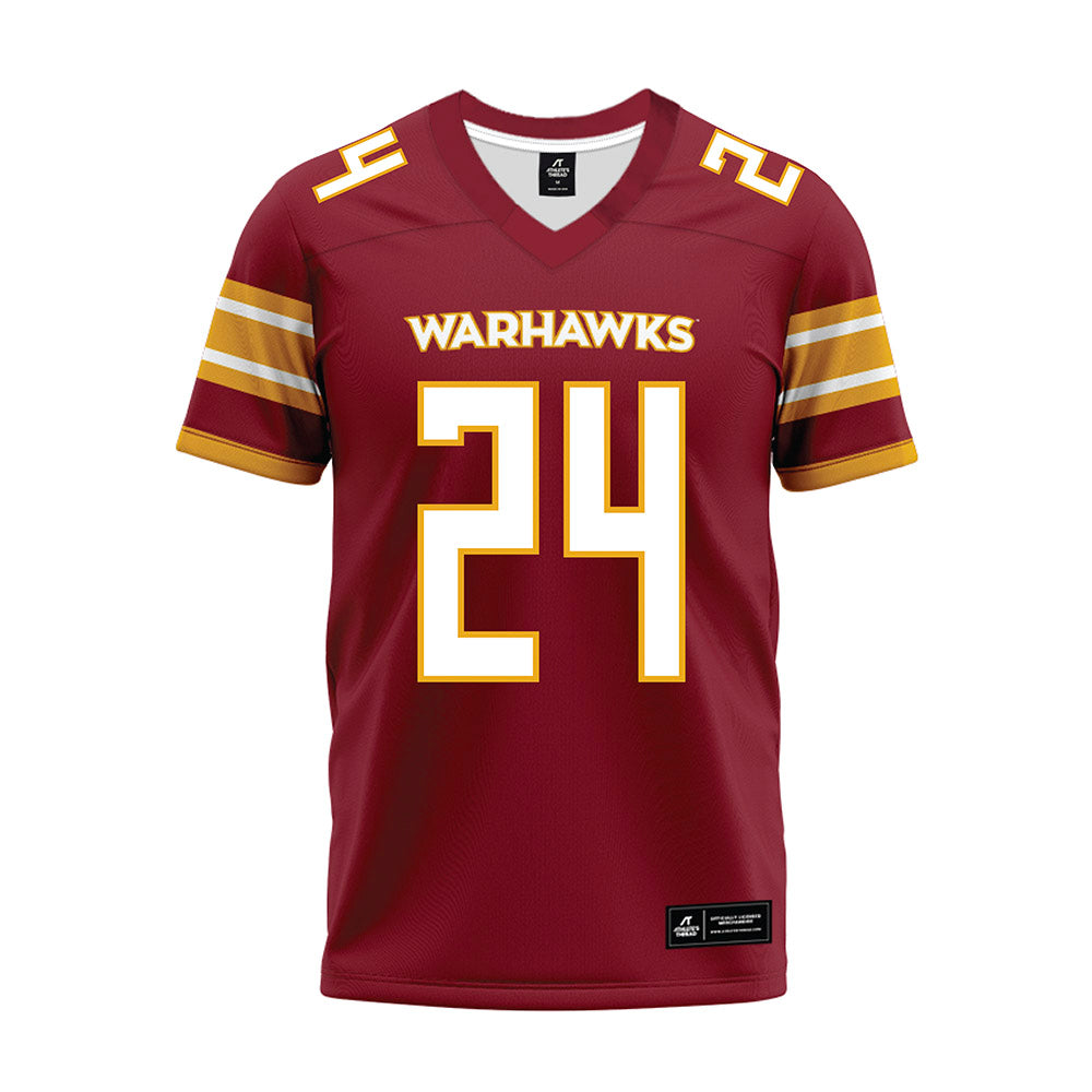 ULM - NCAA Football : Hagen Herring - Maroon Premium Football Jersey-0