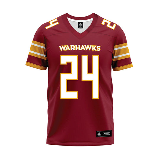 ULM - NCAA Football : Hagen Herring - Maroon Premium Football Jersey-0