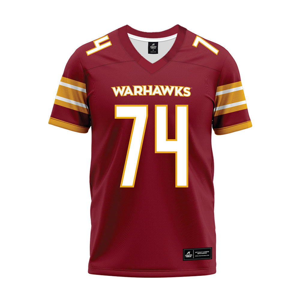 ULM - NCAA Football : Roscoe Tucker - Maroon Premium Football Jersey-0