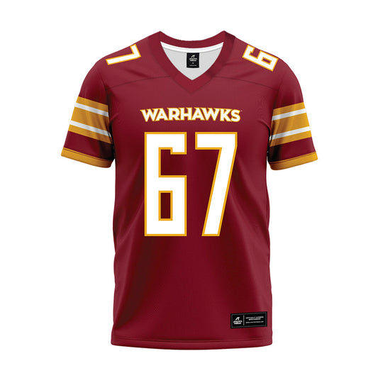 ULM - NCAA Football : Marat Fahrner - Maroon Premium Football Jersey-0