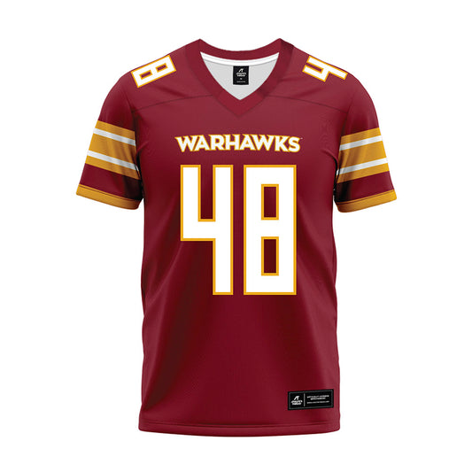 ULM - NCAA Football : Nolan Wilson - Maroon Premium Football Jersey-0