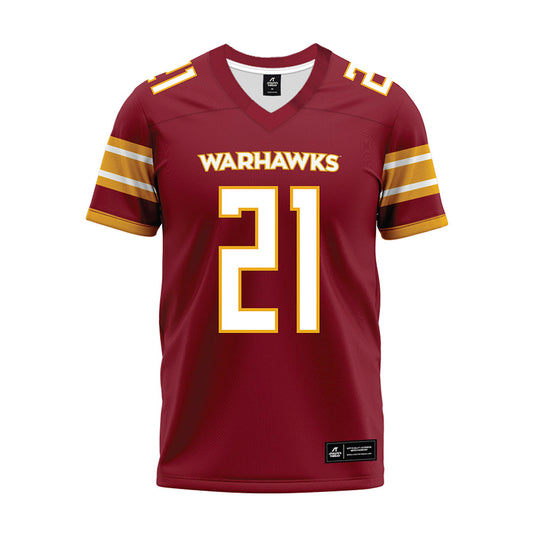 ULM - NCAA Football : Julian Walker - Maroon Premium Football Jersey-0