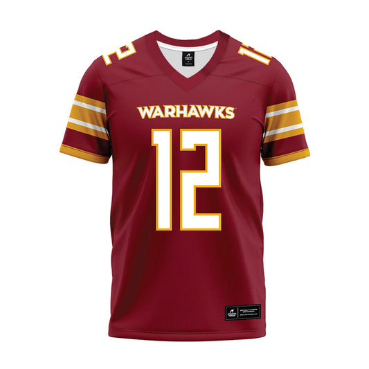 ULM - NCAA Football : Jayden Lewis - Maroon Premium Football Jersey-0