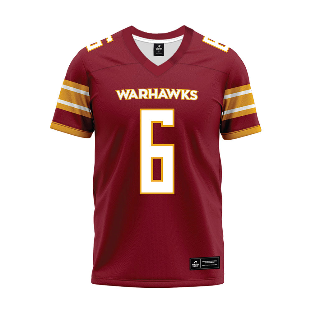 ULM - NCAA Football : Zachary Palmer-Smith - Maroon Premium Football Jersey-0