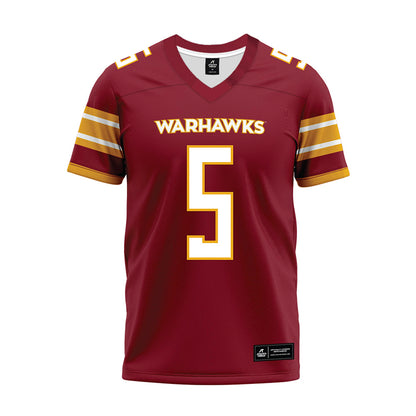 ULM - NCAA Football : Jameria Slaughter - Maroon Premium Football Jersey-0