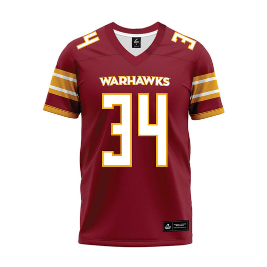 ULM - NCAA Football : Ozarrio Smith - Maroon Premium Football Jersey-0