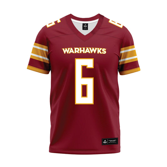 ULM - NCAA Football : Zachary Palmer-Smith - Maroon Premium Football Jersey-0