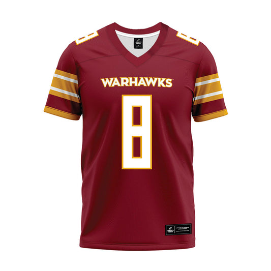 ULM - NCAA Football : Jonathan Bibbs - Maroon Premium Football Jersey-0