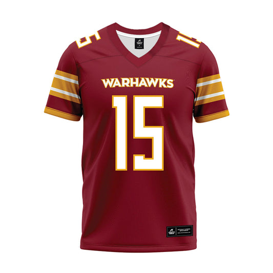 ULM - NCAA Football : Steven Gorski - Maroon Premium Football Jersey-0