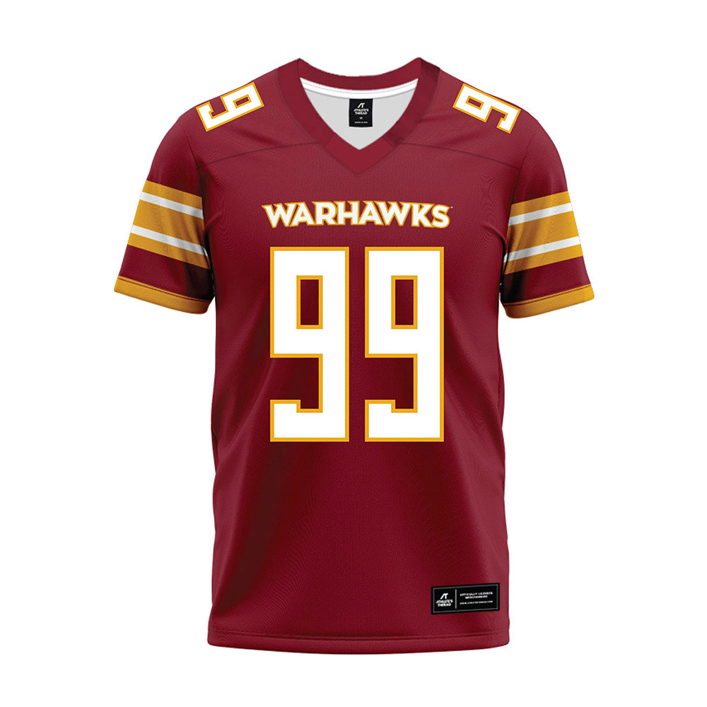 ULM - NCAA Football : Max Larson - Maroon Premium Football Jersey-0