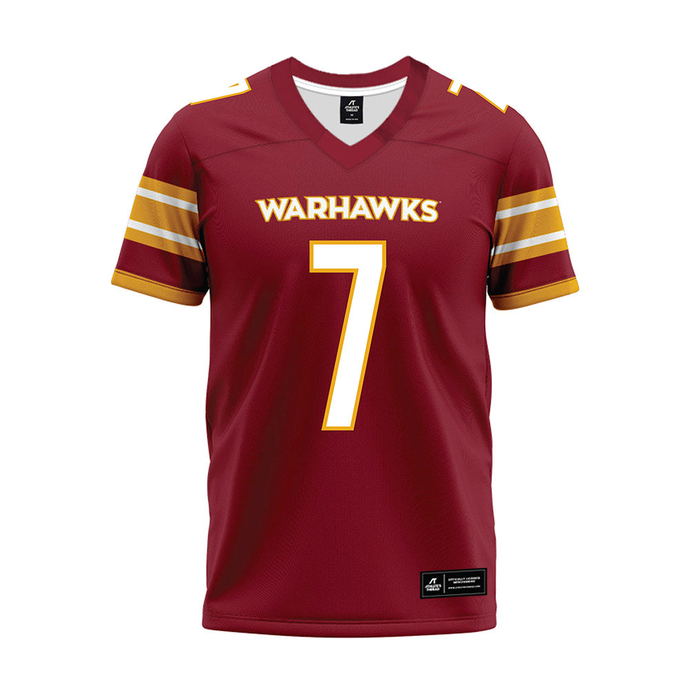 ULM - NCAA Football : Daniel Knudsen - Maroon Premium Football Jersey-0