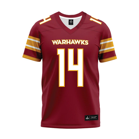 ULM - NCAA Football : Jackson Parker - Maroon Premium Football Jersey-0