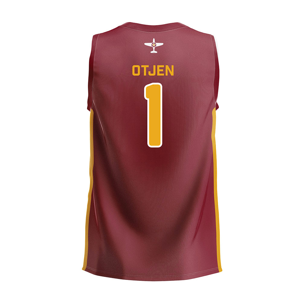 ULM - NCAA Beach Volleyball : Calliandra Otjen - Maroon Volleyball Jersey-1
