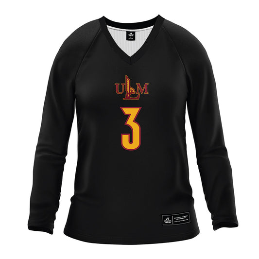 ULM - NCAA Women's Volleyball : Marissa Kobelski - Black Volleyball Jersey-0