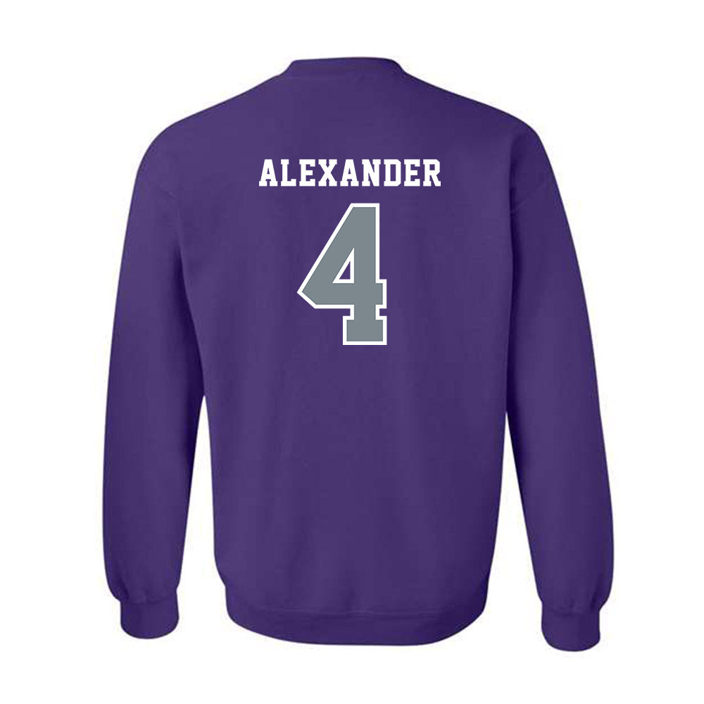 Central Arkansas - NCAA Baseball : Carter Alexander - Classic Shersey Crewneck Sweatshirt-1