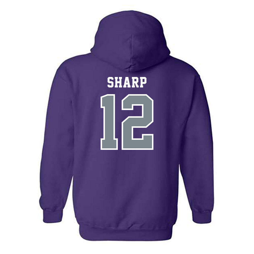 Central Arkansas - NCAA Beach Volleyball : Brooke Sharp - Classic Shersey Hooded Sweatshirt-1