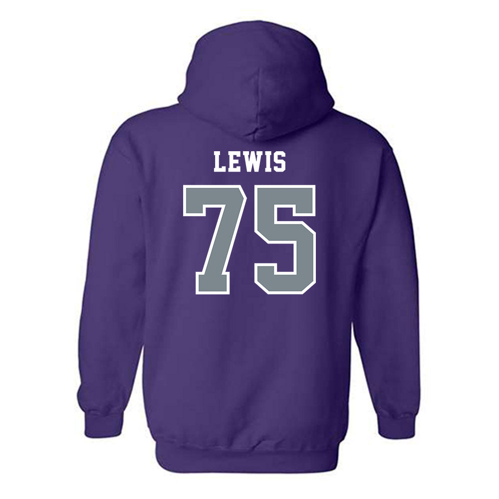 Central Arkansas - NCAA Football : Abrum Lewis - Classic Shersey Hooded Sweatshirt-1