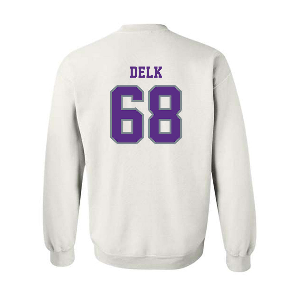 Central Arkansas - NCAA Football : Franklin Delk - Classic Shersey Crewneck Sweatshirt-1