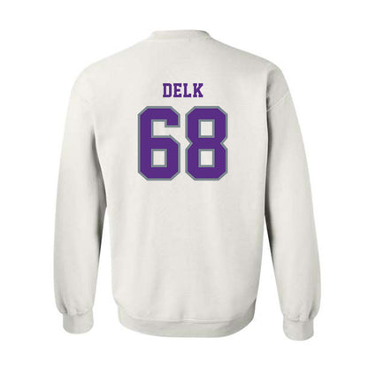 Central Arkansas - NCAA Football : Franklin Delk - Classic Shersey Crewneck Sweatshirt-1