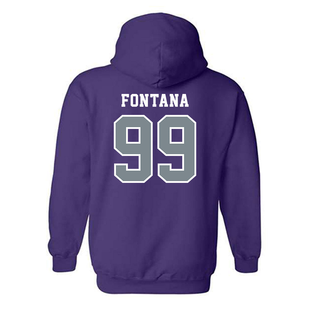 Central Arkansas - NCAA Men's Soccer : Pietro Fontana - Classic Shersey Hooded Sweatshirt-1