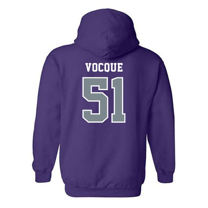 Central Arkansas - NCAA Football : Kyle Vocque - Classic Shersey Hooded Sweatshirt-1