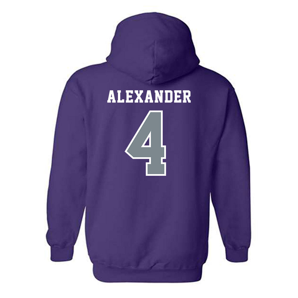 Central Arkansas - NCAA Baseball : Carter Alexander - Classic Shersey Hooded Sweatshirt-1